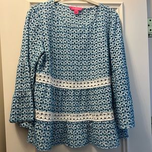 NWOT Lilly Pulitzer zazie eyelet top